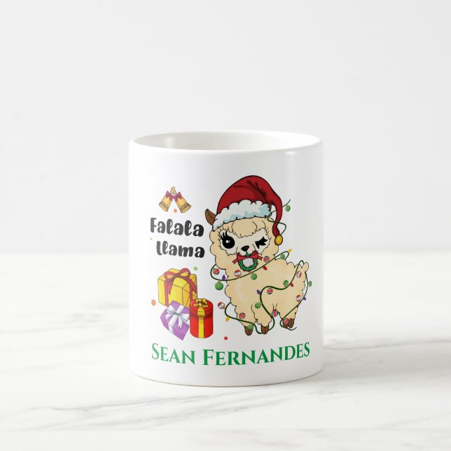 Weihnachtslama-Tasse Kaffeetasse (Mittel)