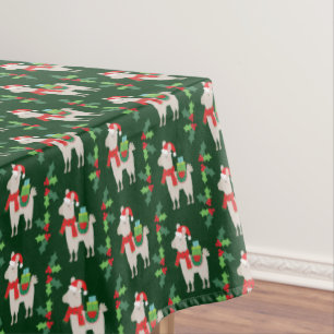 Weihnachtslamas Tischdecke