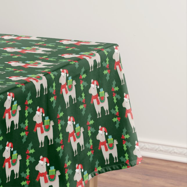 Weihnachtslamas Tischdecke (Beispiel)