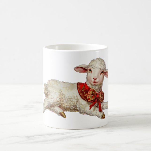 Weihnachtslamm Kaffeetasse (Mittel)