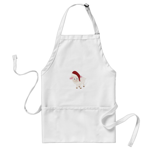 Weihnachtslamm Schürze (Vorne)