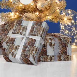 Weihnachtsländlicher Geschenkpapier