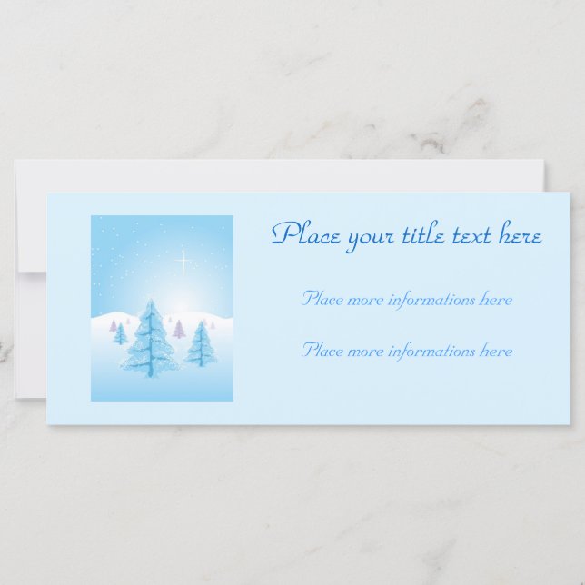 Weihnachtslandschaft (Vorderseite)