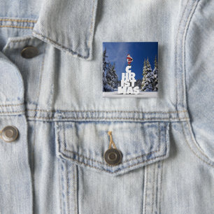 Weihnachtslandschaft Button