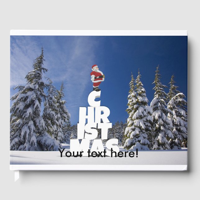 Weihnachtslandschaft Gästebuch (Vorderseite)