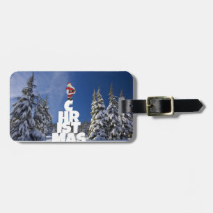 Weihnachtslandschaft Gepäckanhänger