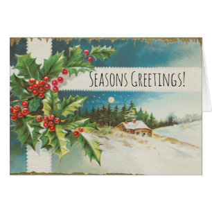 Weihnachtslandschaft Holly Snow Winter