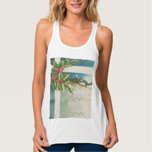 Weihnachtslandschaft Holly Snow Winter Tank Top