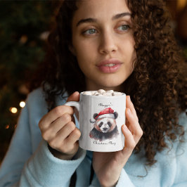 Weihnachtslandschaft, individuell anpassbar zweifarbige tasse