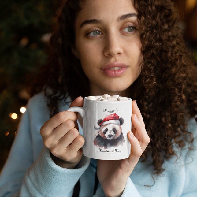 Weihnachtslandschaft, individuell anpassbar zweifarbige tasse (Von Creator hochgeladen)