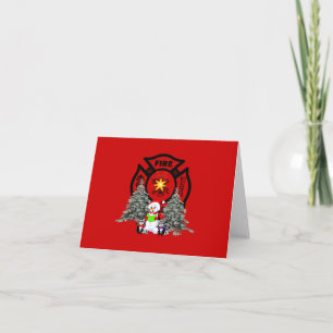 Weihnachtslandschaft ohne Feuer Feiertagskarte