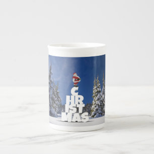 Weihnachtslandschaft Prozellantasse