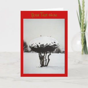 Weihnachtslandschaft - Schneekunst Feiertagskarte