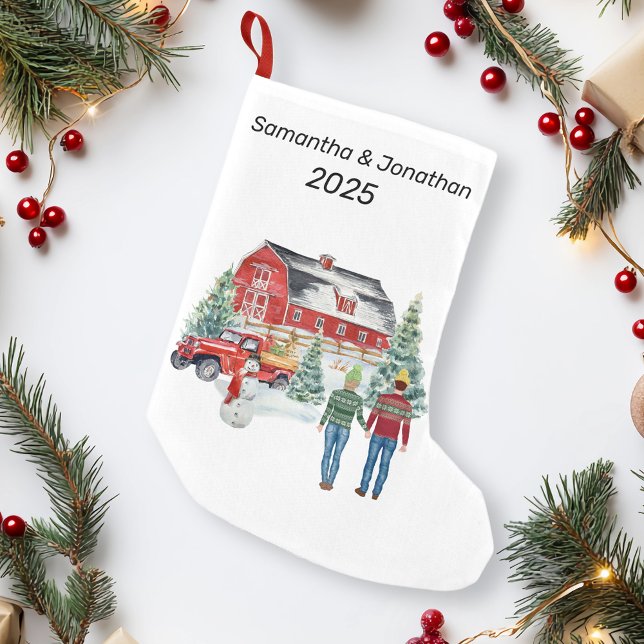 Weihnachtslandschaft Winter Kleiner Weihnachtsstrumpf (Von Creator hochgeladen)