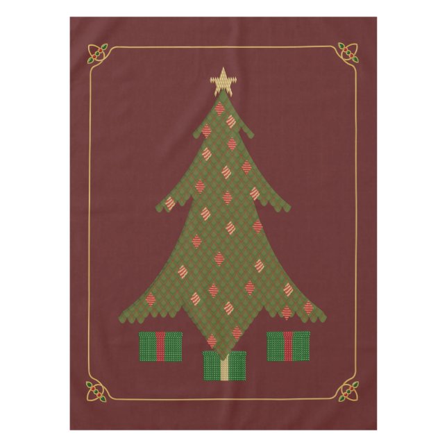 Weihnachtslappen Tischdecke (Vorderseite)