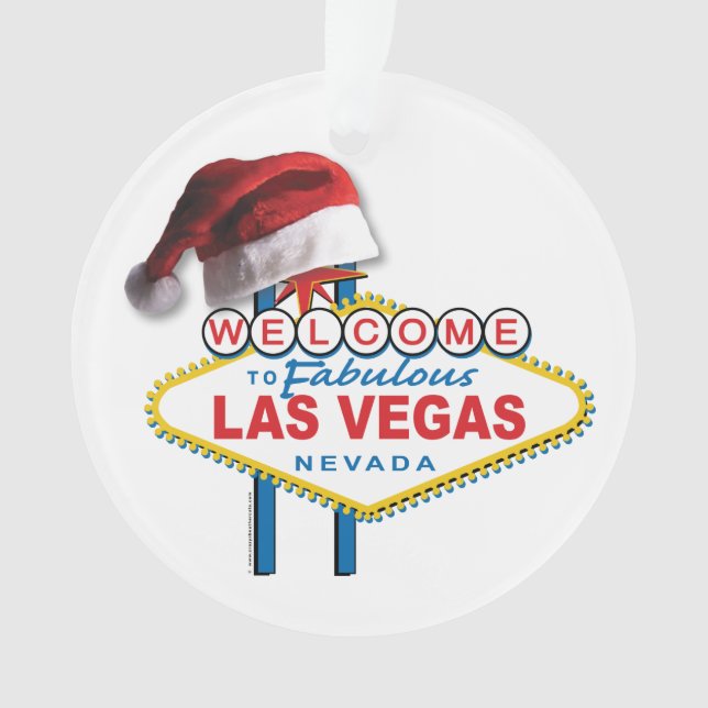 WeihnachtsLas Vegas-Zeichen Ornament (Vorderseite)