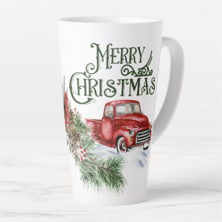 WeihnachtsLastwagen mit Kardinal-Tasse Milchtasse