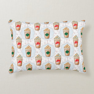 Weihnachtslatte Ogee Snowflake Muster Dekokissen