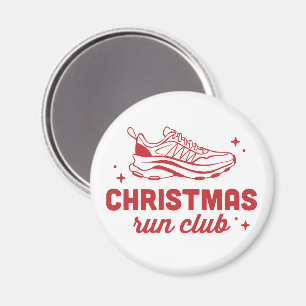 Weihnachtslaufclub-Läufer-Ästhetik Magnet