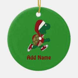 Weihnachtslaufende Schildkröte Keramik Ornament