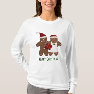 Weihnachtslebkuchen-Paar-T-Shirt T-Shirt