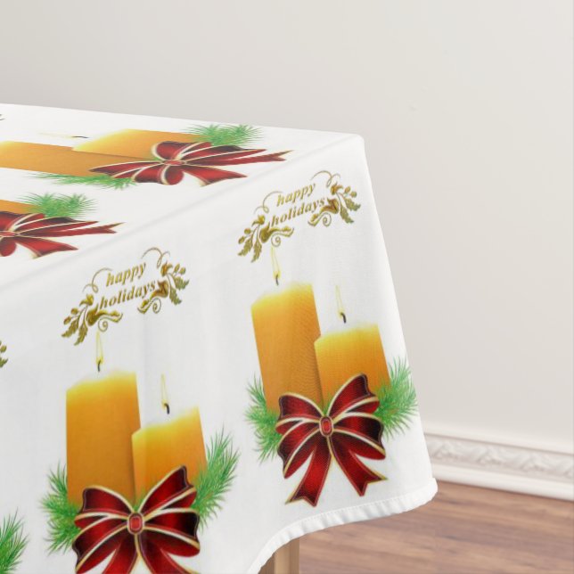 Weihnachtsleckchen, glücklicher Urlaub Tischdecke (Beispiel)