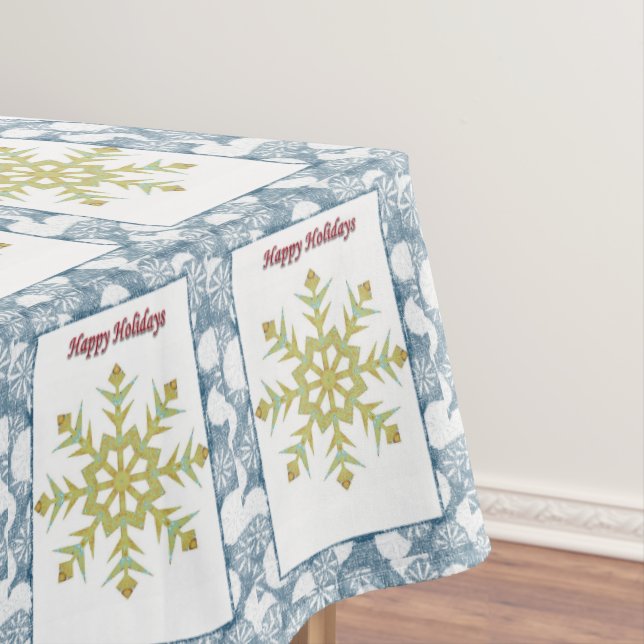 Weihnachtsleckchen, glücklicher Urlaub Tischdecke (Beispiel)