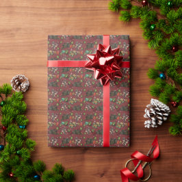 Weihnachtsleckereien - Pfefferminz (Farbe) Geschenkpapier