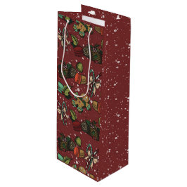 Weihnachtsleckereien - Pfefferminz (Farbe) Geschenktüte Für Weinflaschen