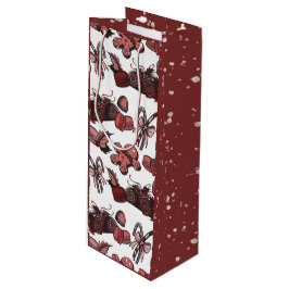 Weihnachtsleckereien- Pfefferminz (fest) Geschenktüte Für Weinflaschen