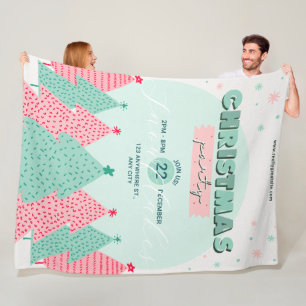 Weihnachtsleder, Groß 60" x 80" Fleecedecke