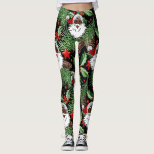 Weihnachtsleder Leggings