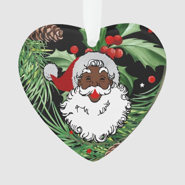 Weihnachtsleder Ornament (Vorderseite)