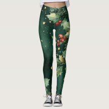 Weihnachtsleggings – Festliches Feiertagsmuster