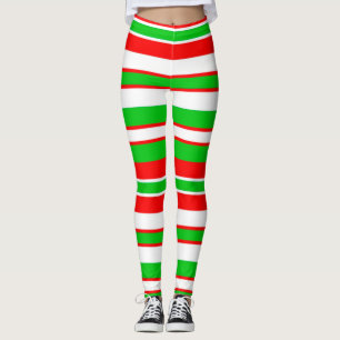 WeihnachtsLeggings/Weihnachten Stripes Muster Leggings
