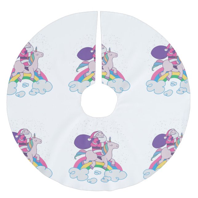 Weihnachtslehre Polyester Weihnachtsbaumdecke (Vorderseite)