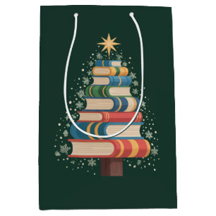 Weihnachtslehrer Bücher Baum Xmas Leseferien Mittlere Geschenktüte