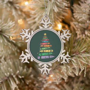 Weihnachtslehrer Buntstift Baum Süße Xmas Lichter Schneeflocken Zinn-Ornament