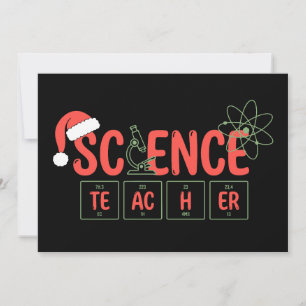 Weihnachtslehrer Chemie Periodensystem Atom Weihna Einladung