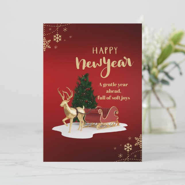 Weihnachtslehrer Danke Roter Geschenkkartenhalter Feiertagskarte (Stehend Vorderseite)