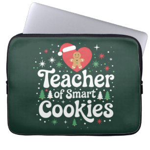Weihnachtslehrer der cleveren Cookies  Laptopschutzhülle