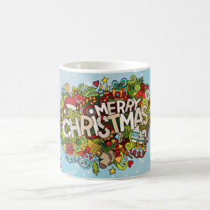 Weihnachtslehrer frohe Weihnachtsstimmung Kaffeeta Kaffeetasse