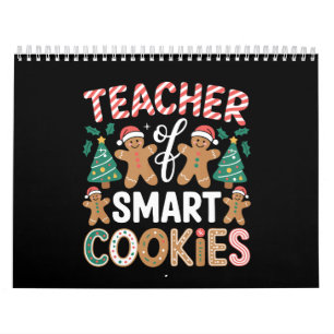 Weihnachtslehrer für kluge Kekse Lebkuchen Kalender