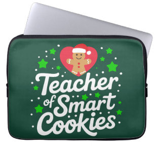 Weihnachtslehrer für kluge Kekse Lehrer Leben  Laptopschutzhülle