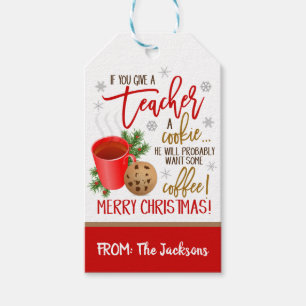 Weihnachtslehrer-Geschenk-Tag Geschenkanhänger