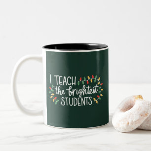 Weihnachtslehrer Ich unterrichte die brillantesten Zweifarbige Tasse