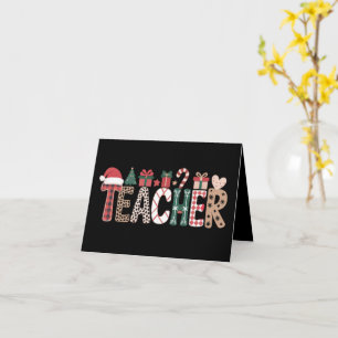 Weihnachtslehrer Lebens Lehre Liebe Inspirierend Karte