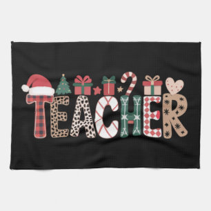 Weihnachtslehrer Lebenslehre Liebes-Inspirierend Geschirrtuch