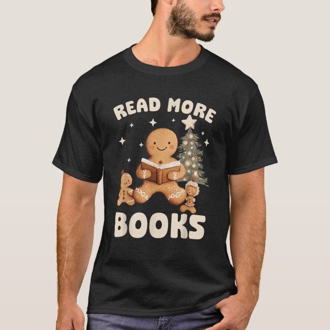 Weihnachtslehrer Lesen Sie mehr Bücher Funny Ginge T-Shirt (Vorderseite)