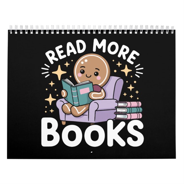 Weihnachtslehrer Lesen Sie mehr Bücher Funny Kalender (Titelbild)